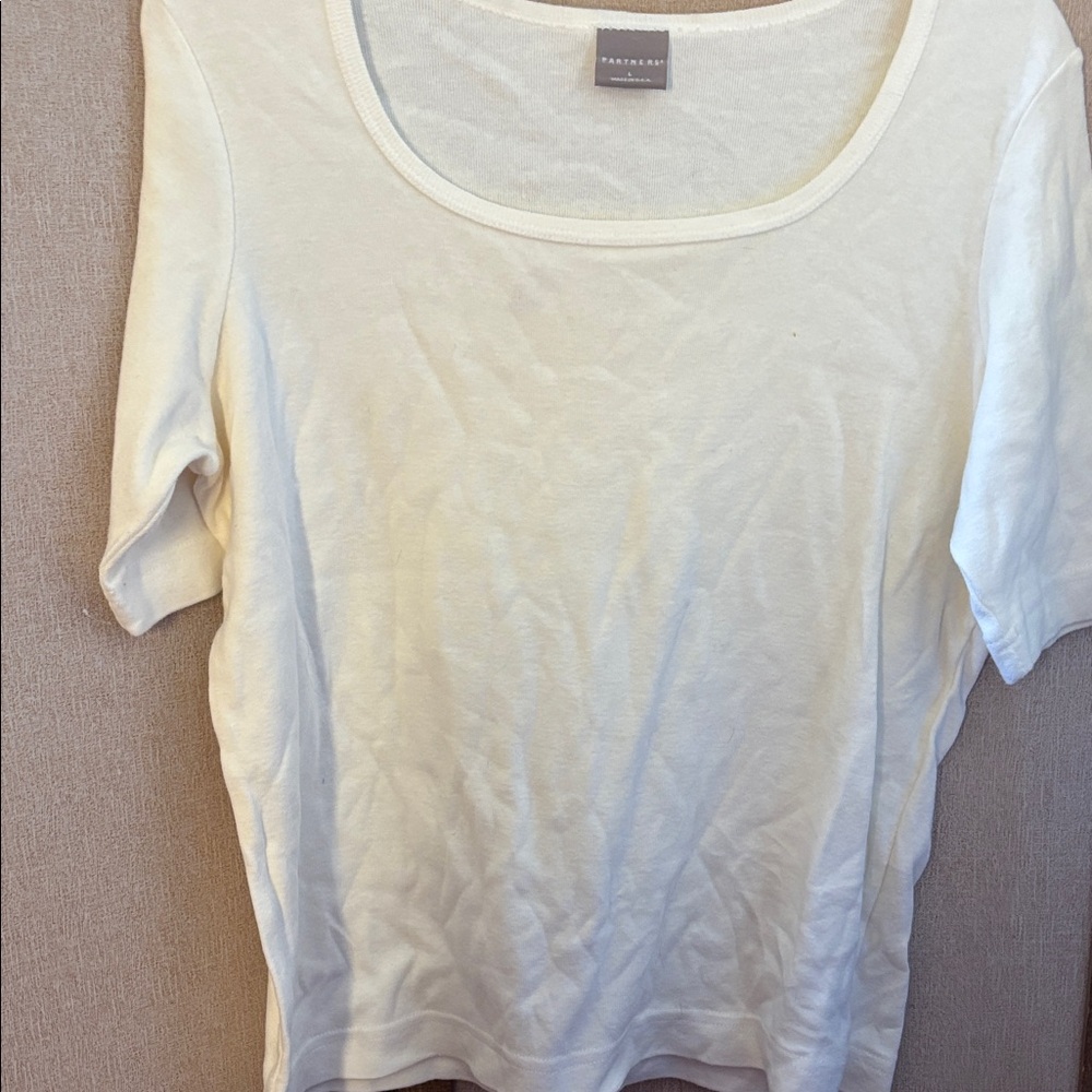 Partners Classic White T-Shirt large